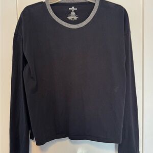 Bombas Black and Gray long sleeve cozy TShirt